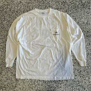 Vintage Aard Alltuf Shut Up And Fish Shirt Mens 2XL White Pocket 2000s Y2K